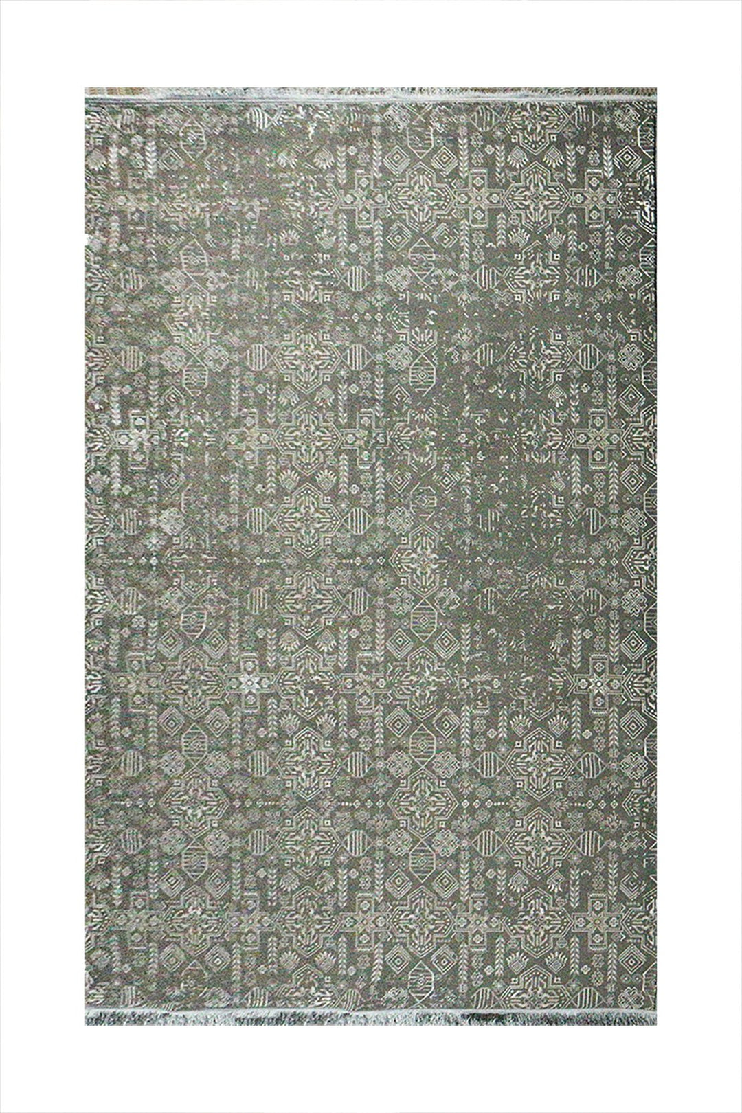 Iranian Premium Quality Farsh E Firozeh Rug - 6.5 x 9.8 FT - Gray - Resilient Construction for Long-Lasting Use - V Surfaces