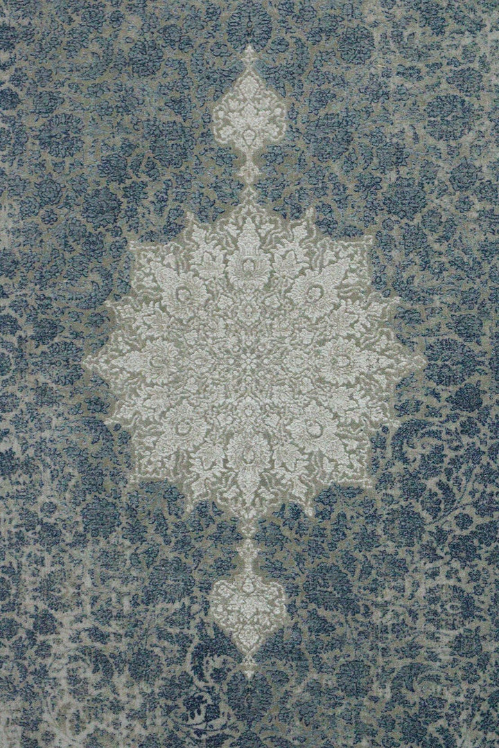 Iranian Premium Quality Oriental Collection Rug - 3.2 x 9.8 FT - Gray - Resilient Construction for Long-Lasting Use - V Surfaces