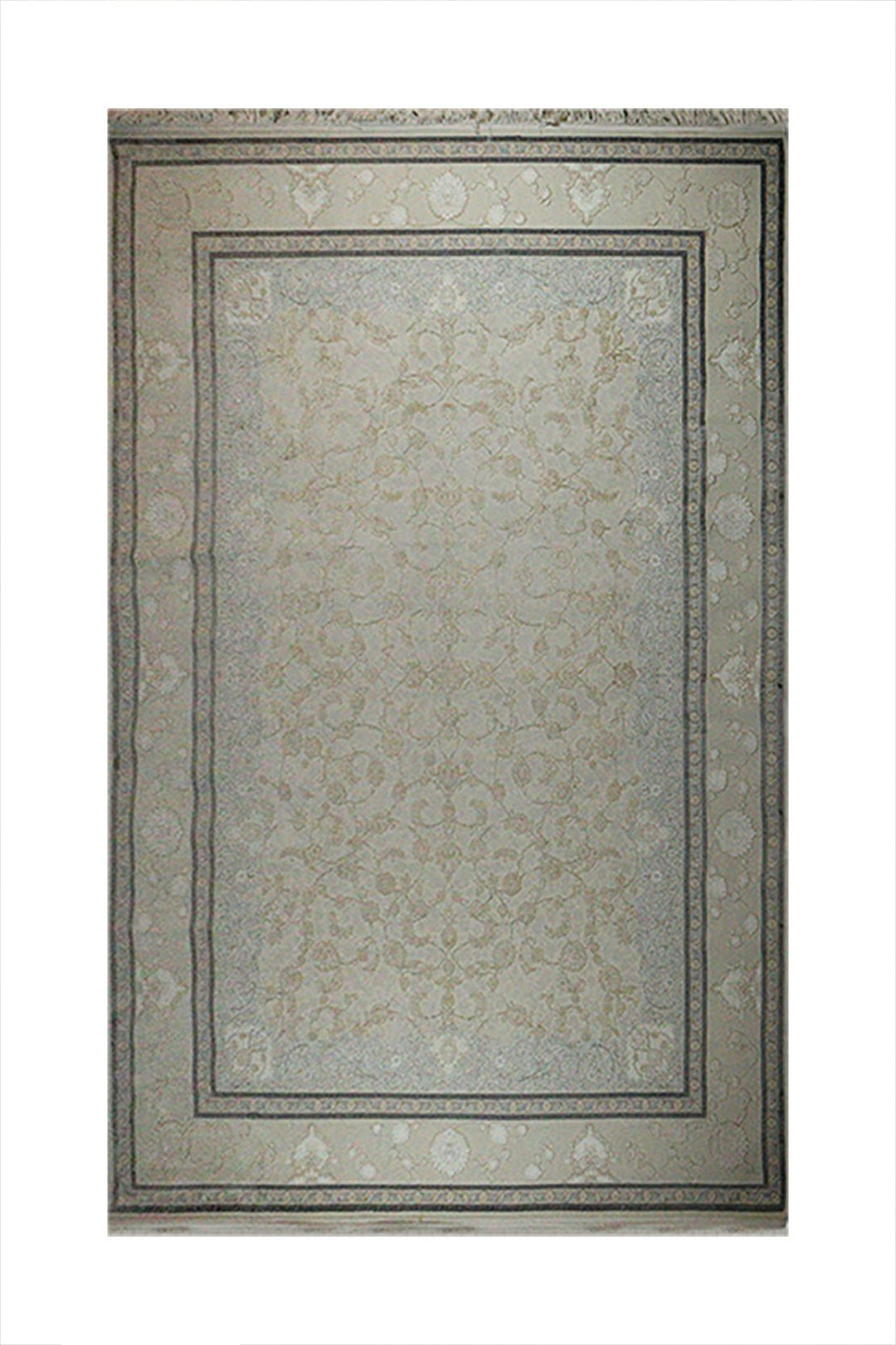 Iranian Premium Quality Oriental Collection Rug - 9.8 x 13. FT - Gray - Resilient Construction for Long-Lasting Use - V Surfaces