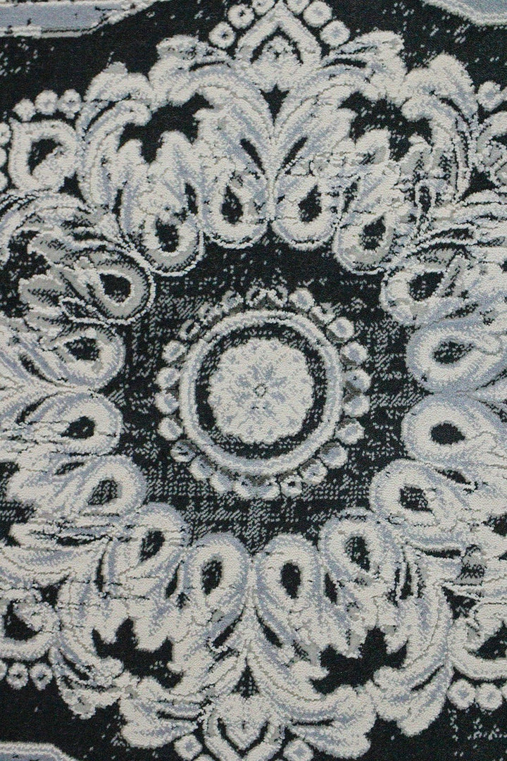 Irianian Premium Authentic Vintage Rug - Black - 6.5 x 9.8 FT-Superior Comfort Elegant and Luxury Style Accent - V Surfaces