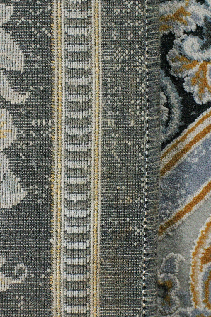 Irianian Premium Authentic Vintage Rug - Black - 6.5 x 9.8 FT-Superior Comfort Elegant and Luxury Style Accent - V Surfaces