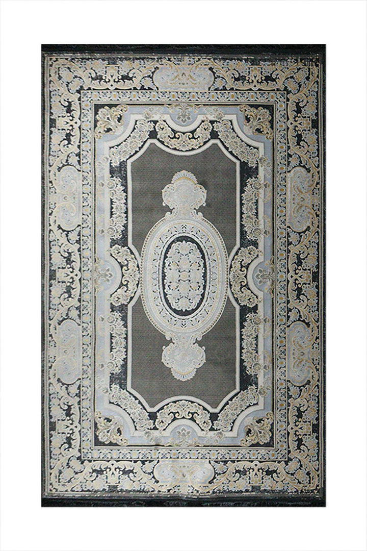 Irianian Premium Authentic Vintage Rug - Black - 6.5 x 9.8 FT-Superior Comfort Elegant and Luxury Style Accent - V Surfaces