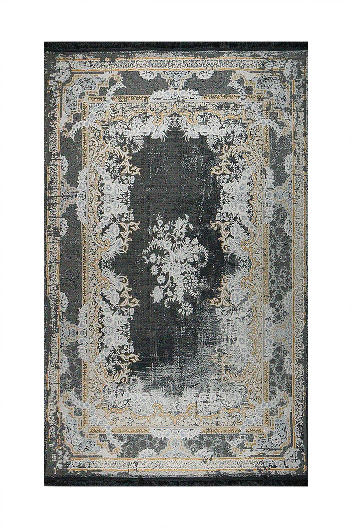 Irianian Premium Authentic Vintage Rug - Gray - 6.5 x 9.8 FT-Superior Comfort Elegant and Luxury Style Accent - V Surfaces