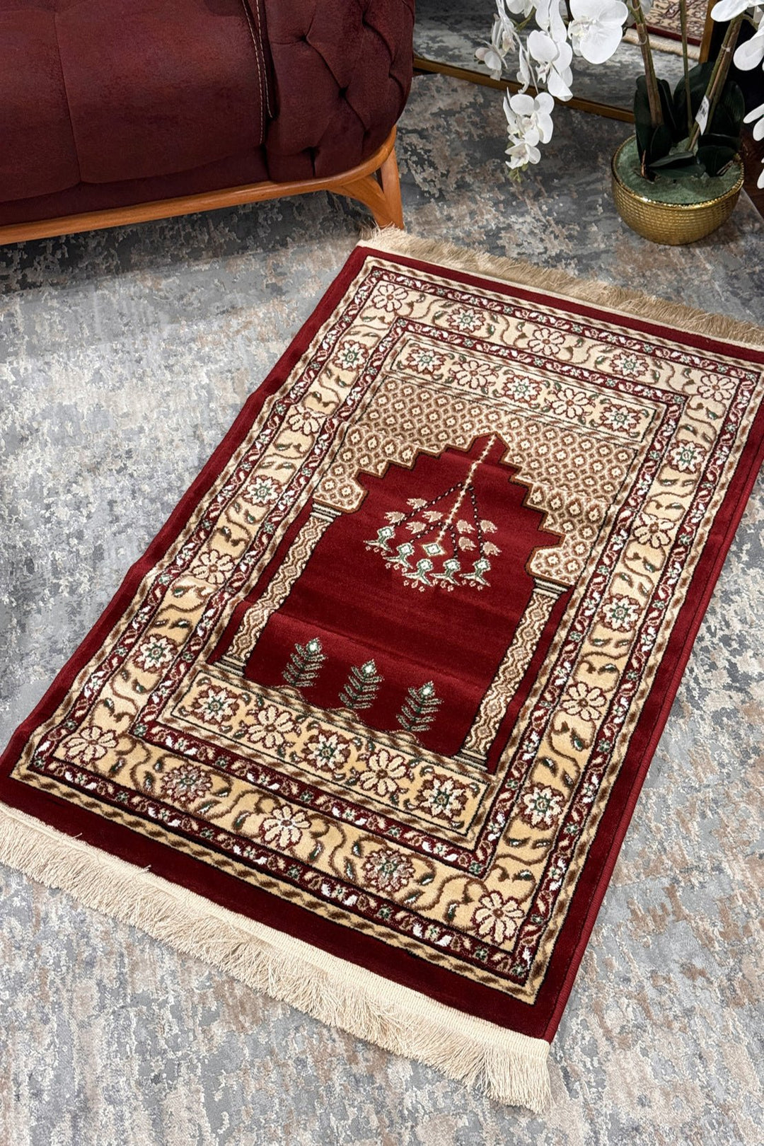 Ishraq Janamaz D. Red and Beige - V Surfaces