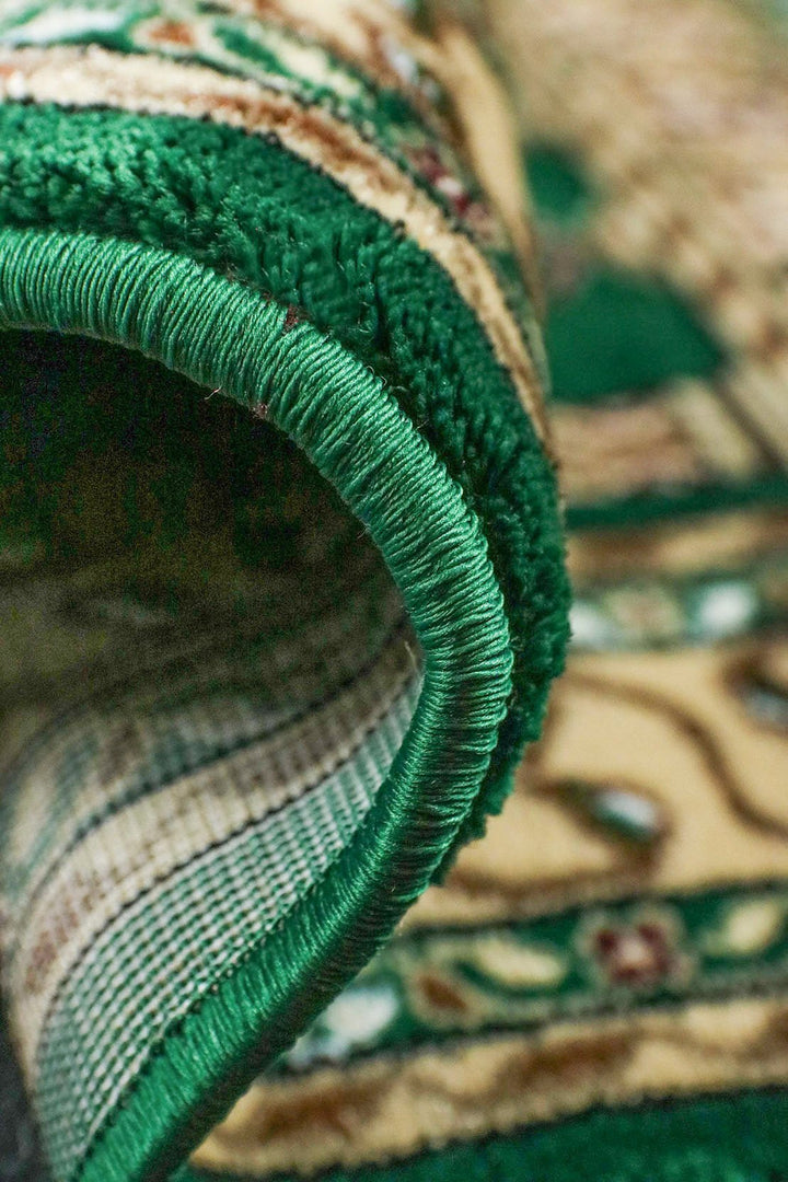 Ishraq Janamaz Green and Beige - V Surfaces