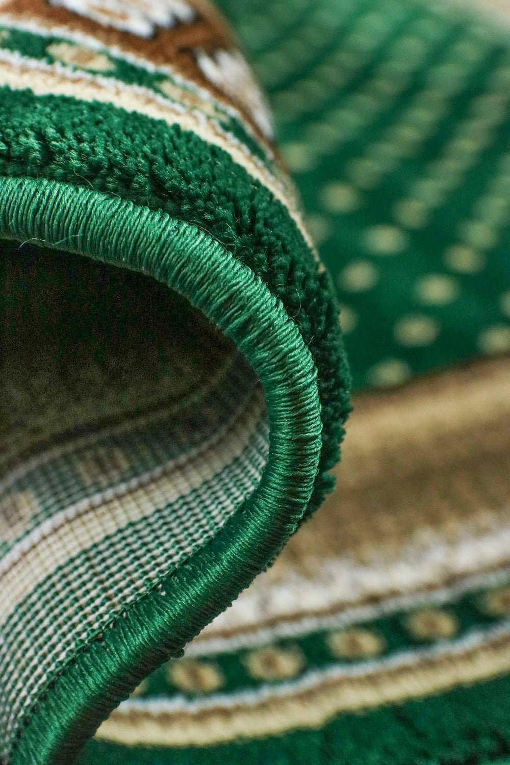 Ishraq Janamaz Green and Beige - V Surfaces
