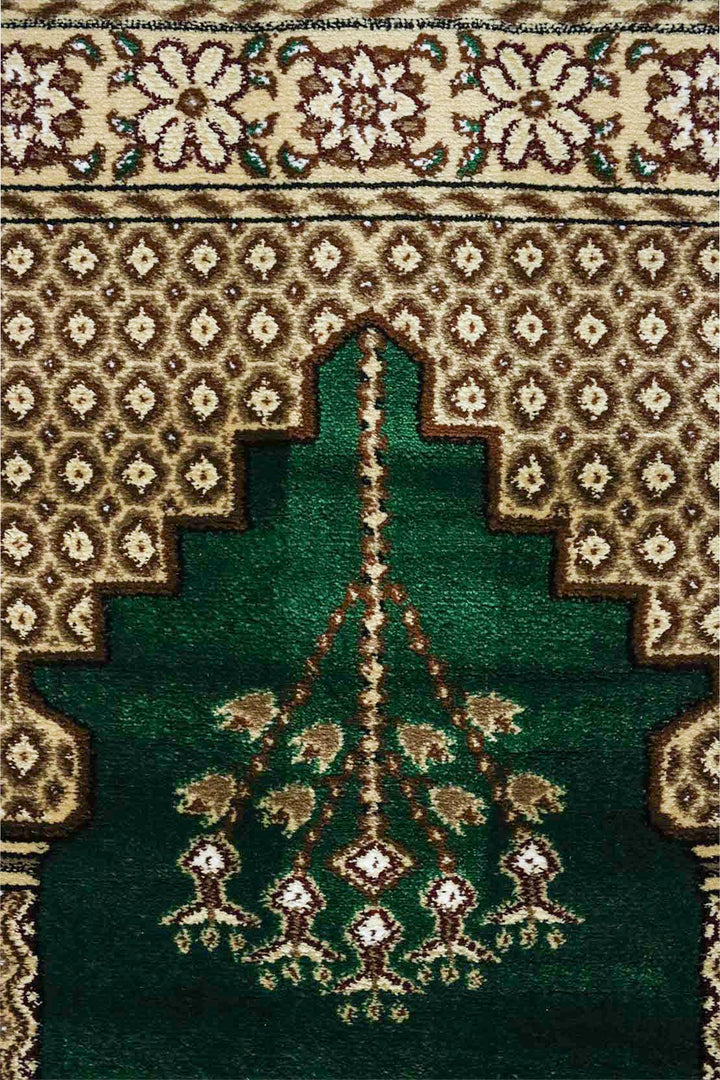 Ishraq Janamaz Green and Beige - V Surfaces