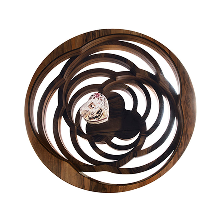 Lara Model - Turkish Natural Walnut Coated Center Table, Wooden Rustic, Room Furniture, - V Surfaces
