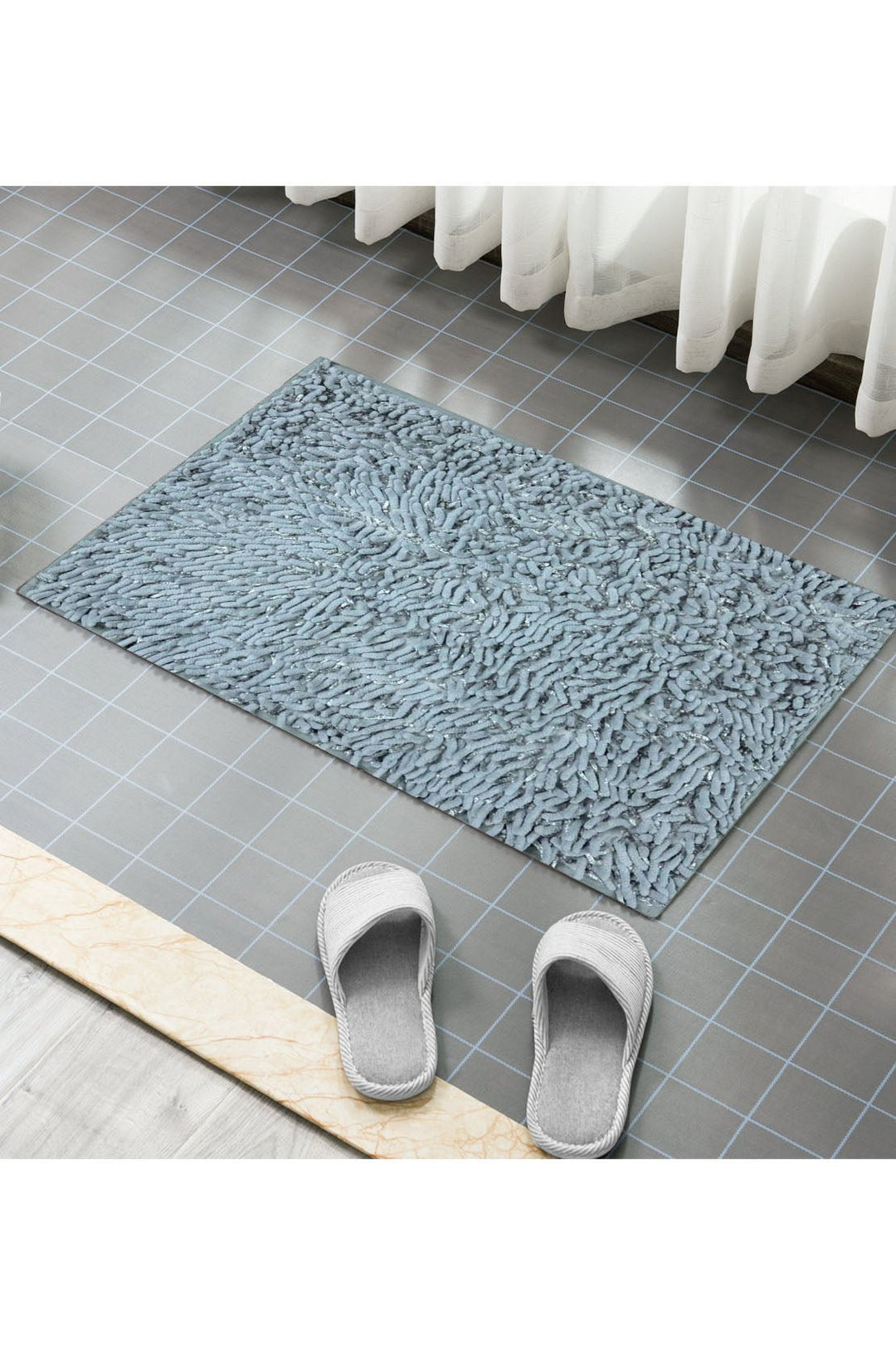Micro Fiber Bath Mat, Gray - V Surfaces