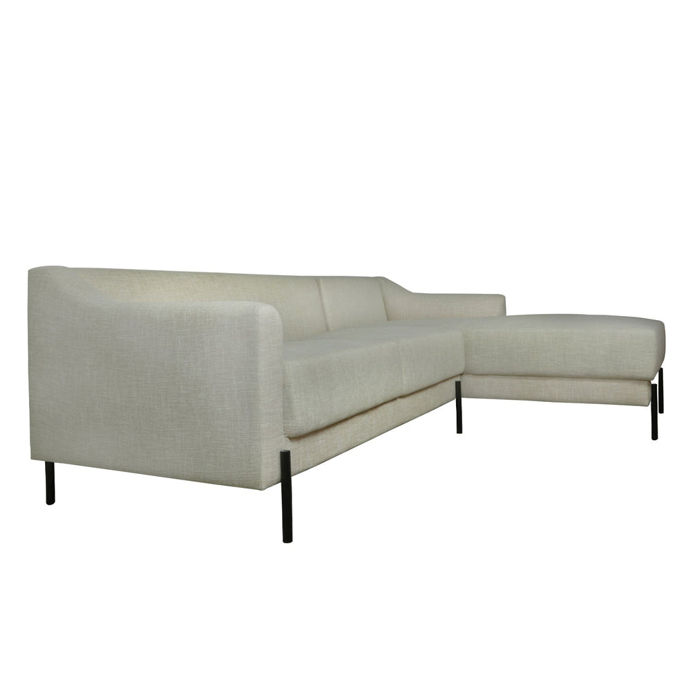 Modern L Shape Sofa, Cream - V Surfaces