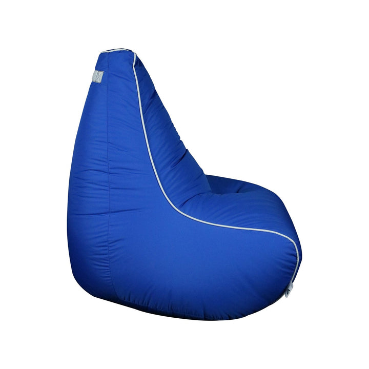 Pearl Set Bean Bag Chair with Foot Stool, Blue - V Surfaces