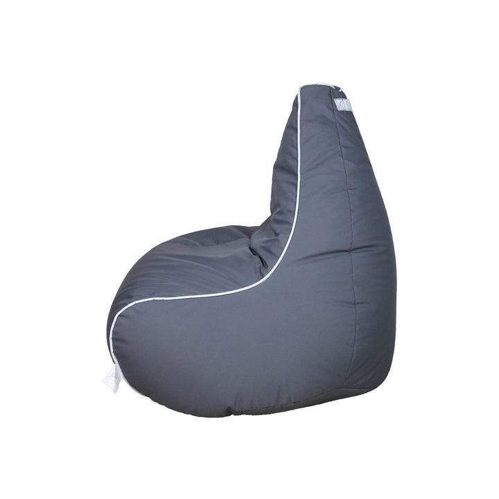 Pearl Set Bean Bag Chair with Foot Stool, Gray - V Surfaces