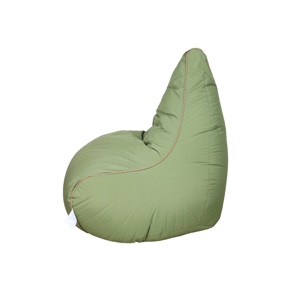 Pearl Set Bean Bag Chair with Foot Stool, L. Green - V Surfaces