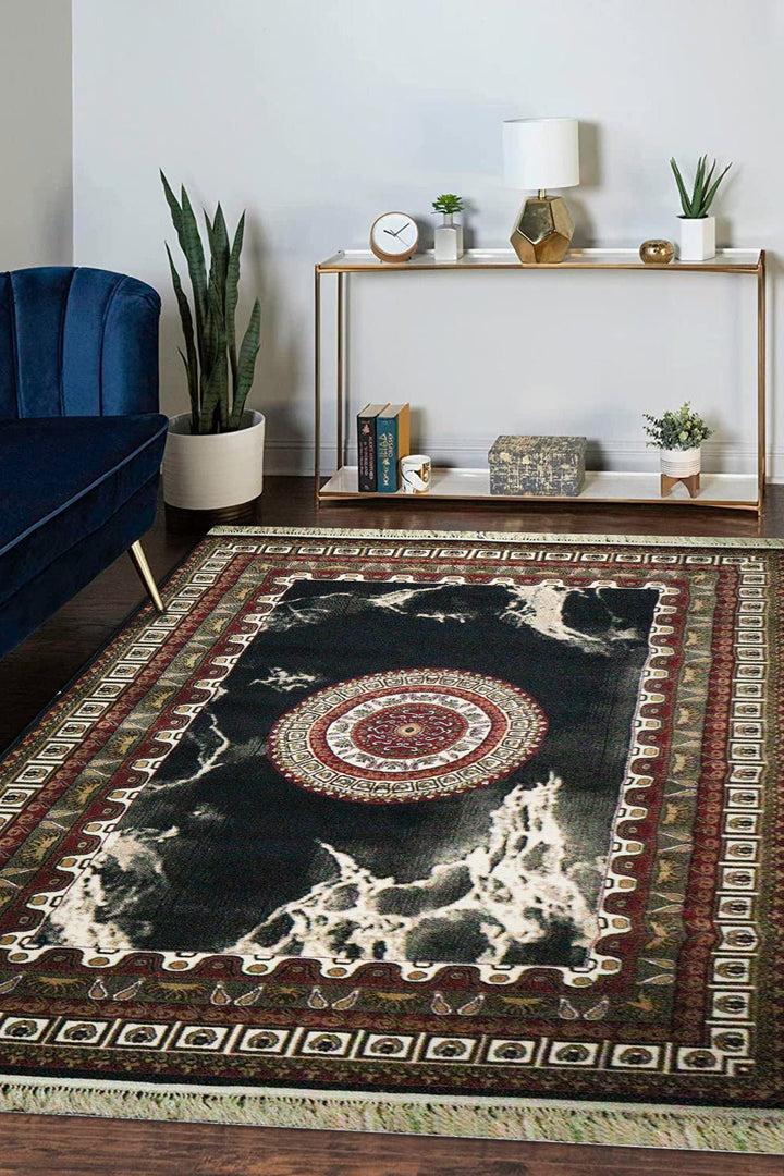 Premium Irani 500 Rug - Brown - 6.5 x 9.8 FT-Superior Comfort Elegant and Luxury Style Accent - V Surfaces