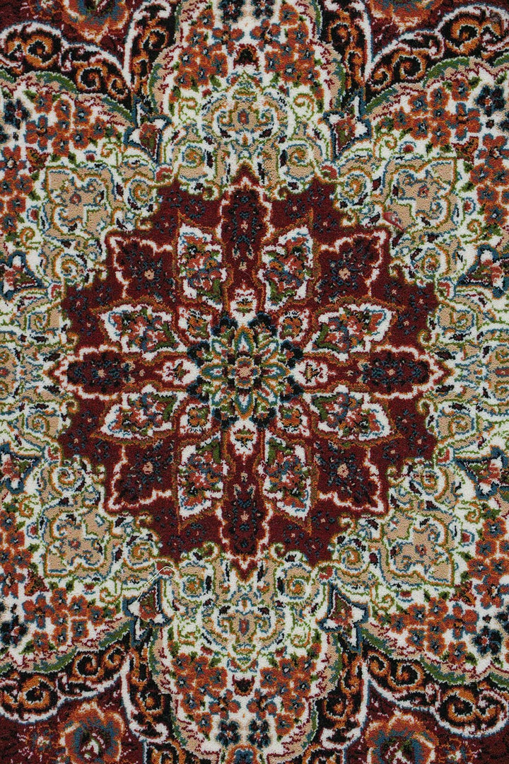 Premium Irani 500 Rug - Red and Brown - 6.5 x 9.8 FT-Superior Comfort Elegant and Luxury Style Accent - V Surfaces