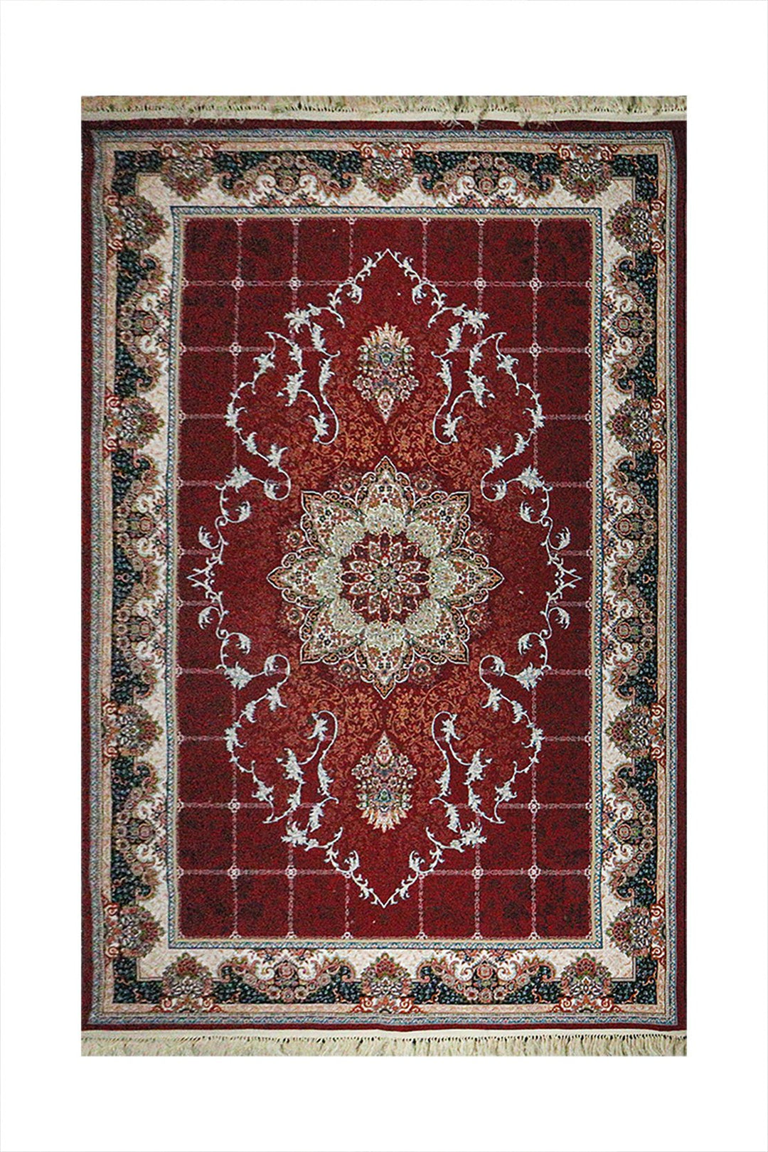 Premium Irani 500 Rug - Red and Brown - 6.5 x 9.8 FT-Superior Comfort Elegant and Luxury Style Accent - V Surfaces