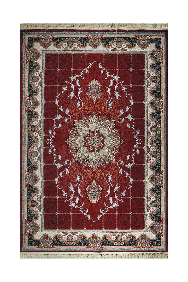Premium Irani 500 Rug - Red and Brown - 6.5 x 9.8 FT-Superior Comfort Elegant and Luxury Style Accent - V Surfaces