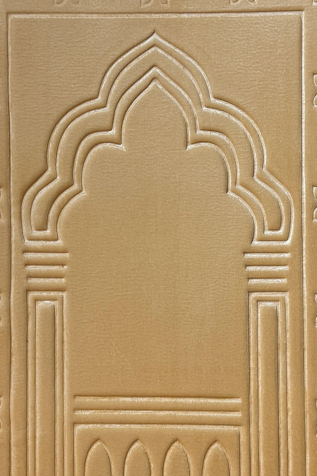 Premium Memory Foam Janamaz Yellow - Islamic Prayer Mat - Very Thick, Padded, Non-Slip - V Surfaces