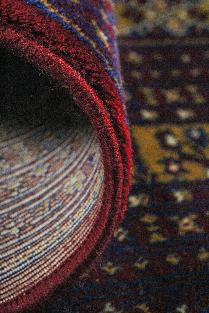 Premium Quality Afghan (Acrylic) - Red - 6.5 x 9.5 FT - Resilient Construction for Long-Lasting Use - V Surfaces
