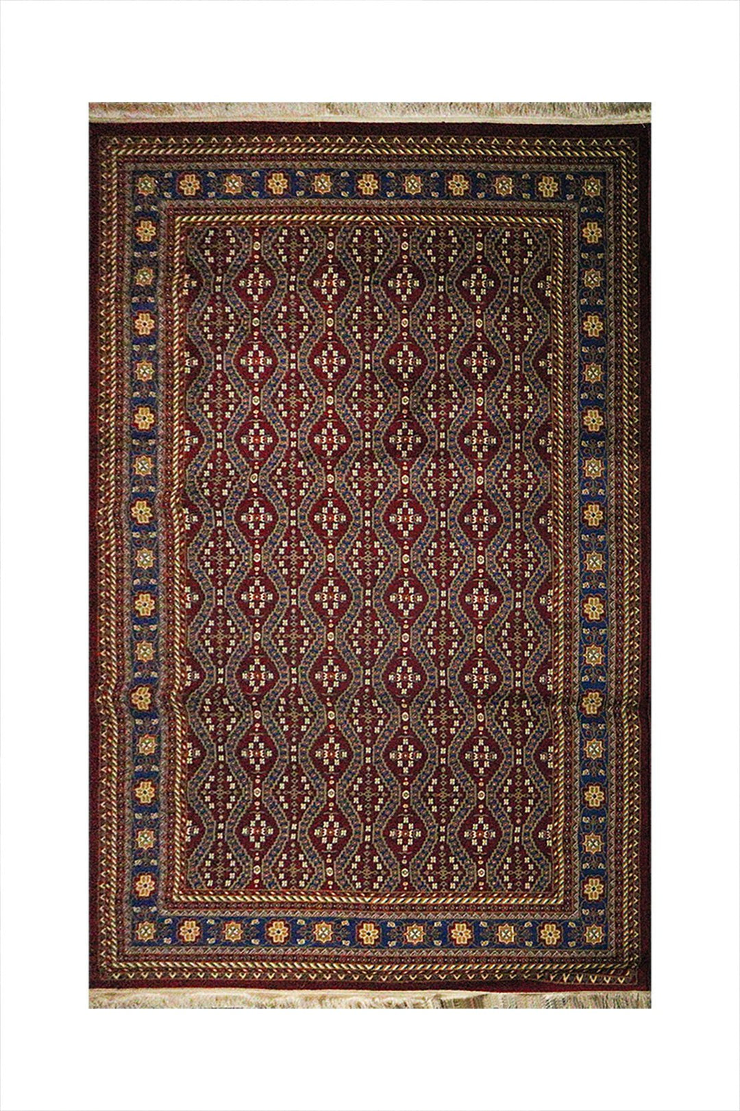 Premium Quality Afghan (Acrylic) - Red - 6.5 x 9.5 FT - Resilient Construction for Long-Lasting Use - V Surfaces