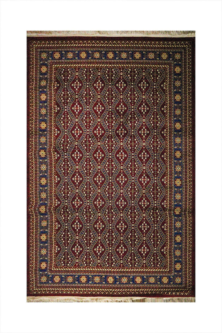 Premium Quality Afghan (Acrylic) - Red - 6.5 x 9.5 FT - Resilient Construction for Long-Lasting Use - V Surfaces