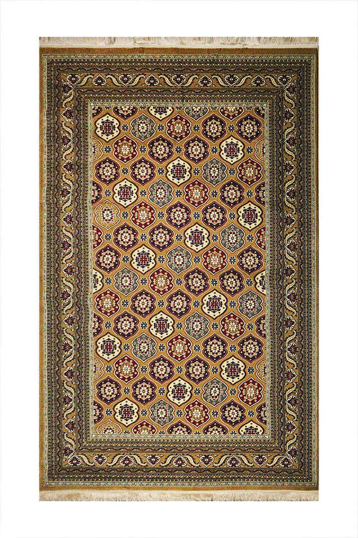 Premium Quality Afghan (Acrylic) - Yellow - 6.5 x 9.5 FT - Resilient Construction for Long-Lasting Use - V Surfaces