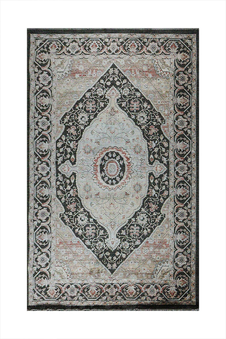 Premium Quality Turkish Antia Rug - 4.9 x 7.8 FT - Red - Sleek and Minimalist for Chic Interiors - V Surfaces