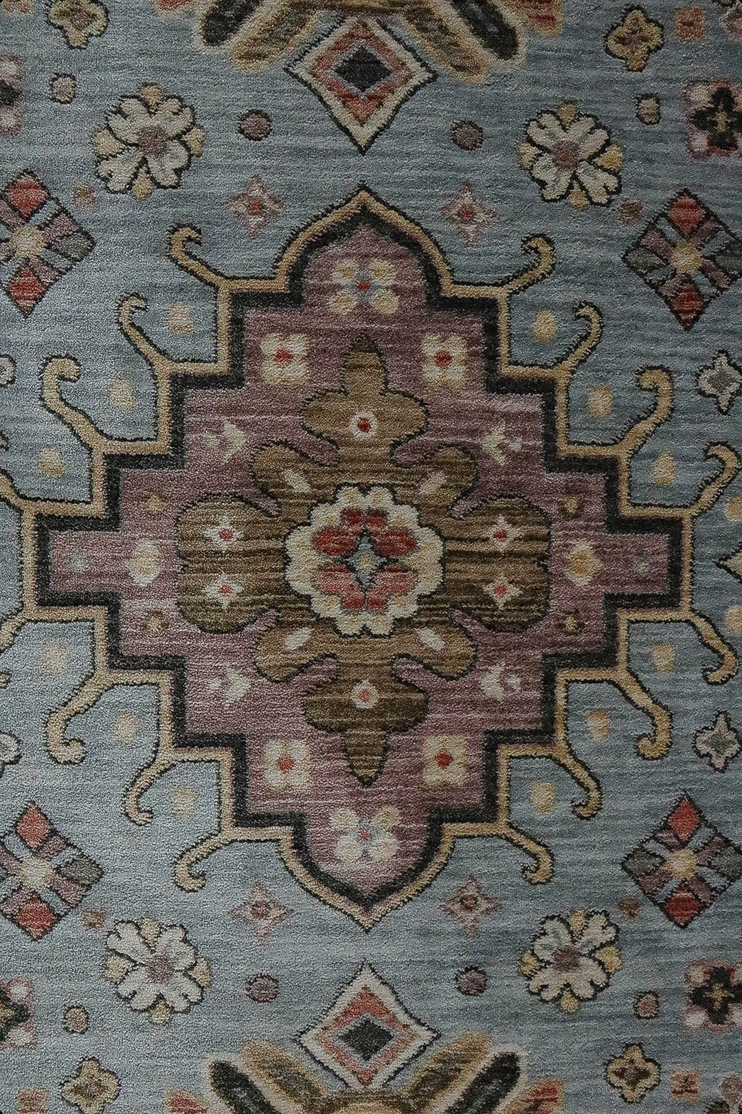 Premium Quality Turkish Antia Rug - 6.56 x 9.84 FT - Blue - Resilient Construction for Long-Lasting Use - V Surfaces