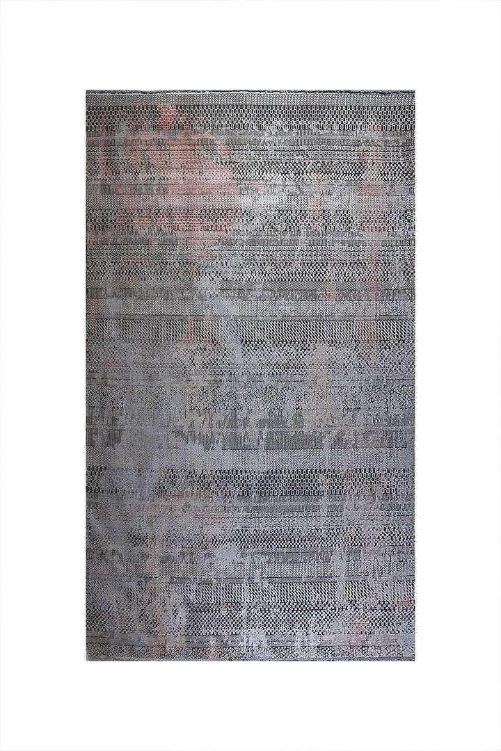 Premium Quality Turkish Antia Rug - 6.6 x 9.8 FT - Gray - Resilient Construction for Long-Lasting Use - V Surfaces