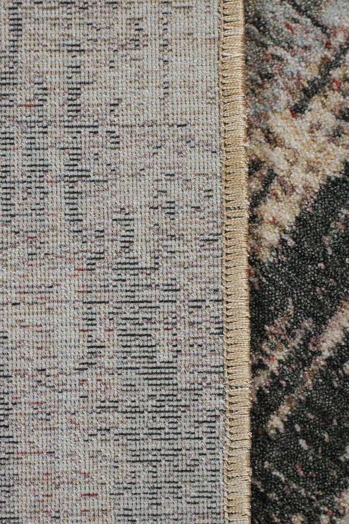 Premium Quality Turkish Antia Rug - Brown - 4.9 x 7.8 FT - Resilient Construction for Long-Lasting Use - V Surfaces