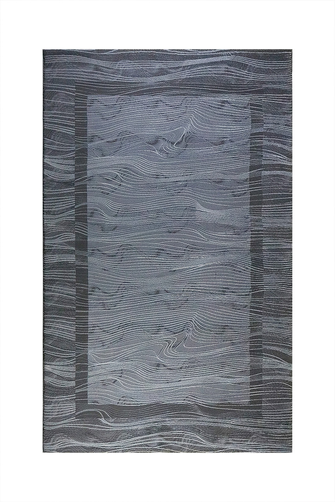 Premium Quality Turkish Astana Rug - 5.3 x 7.5 FT - Gray - Resilient Construction for Long-Lasting Use - V Surfaces