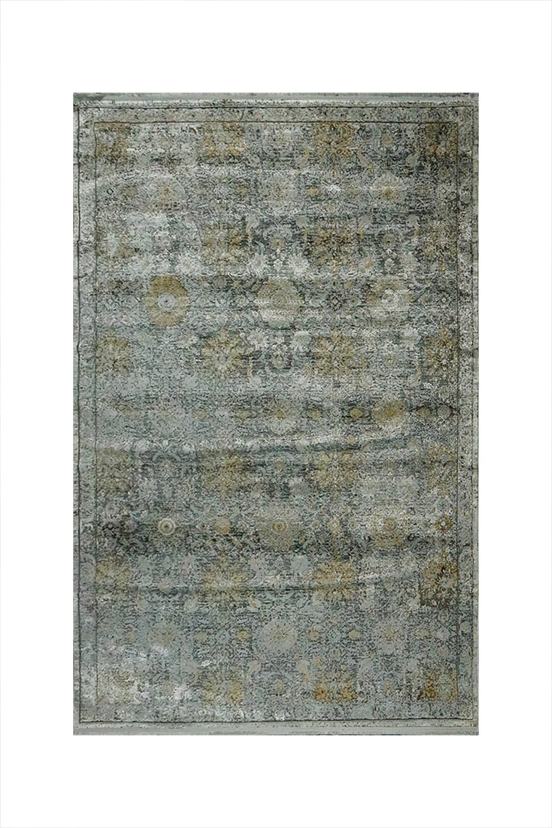 Premium Quality Turkish Brooklyn Rug - Gray - 5.2 x 7.5 FT - Resilient Construction for Long-Lasting Use - V Surfaces