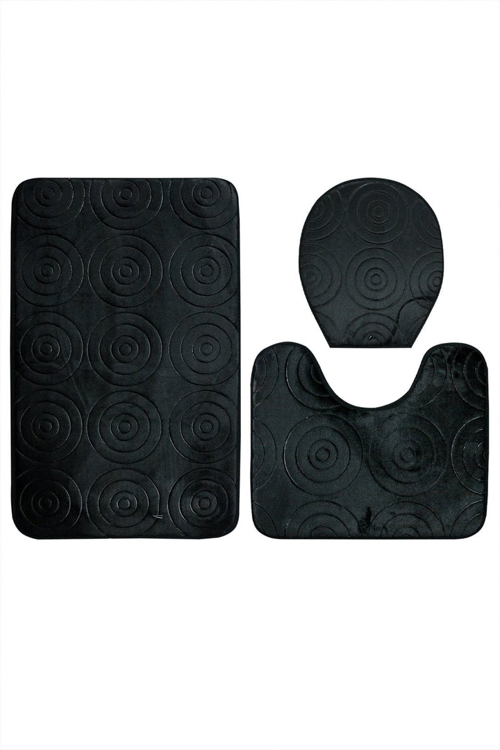 Set of Comfort Bath Mat, Black - V Surfaces