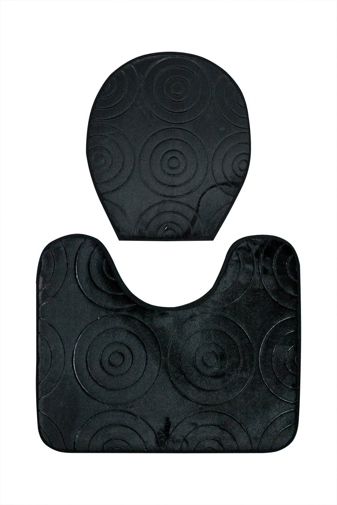 Set of Comfort Bath Mat, Black - V Surfaces