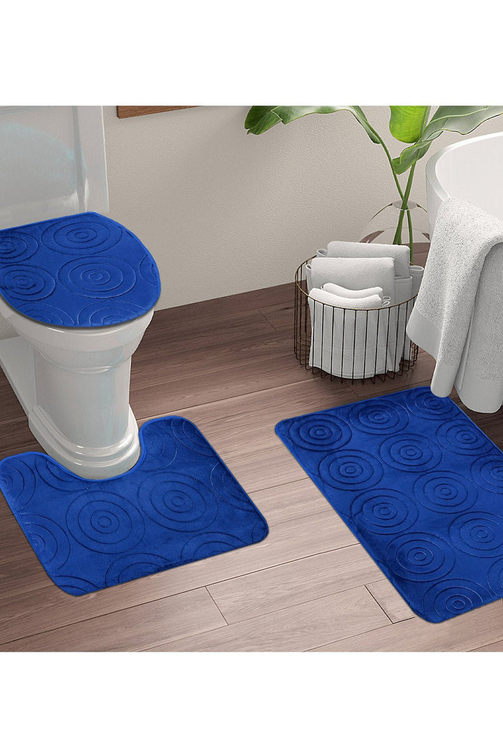 Set of Comfort Bath Mat, Blue - V Surfaces