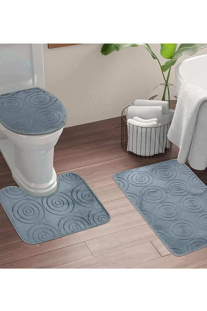 Set of Comfort Bath Mat, Gray - V Surfaces