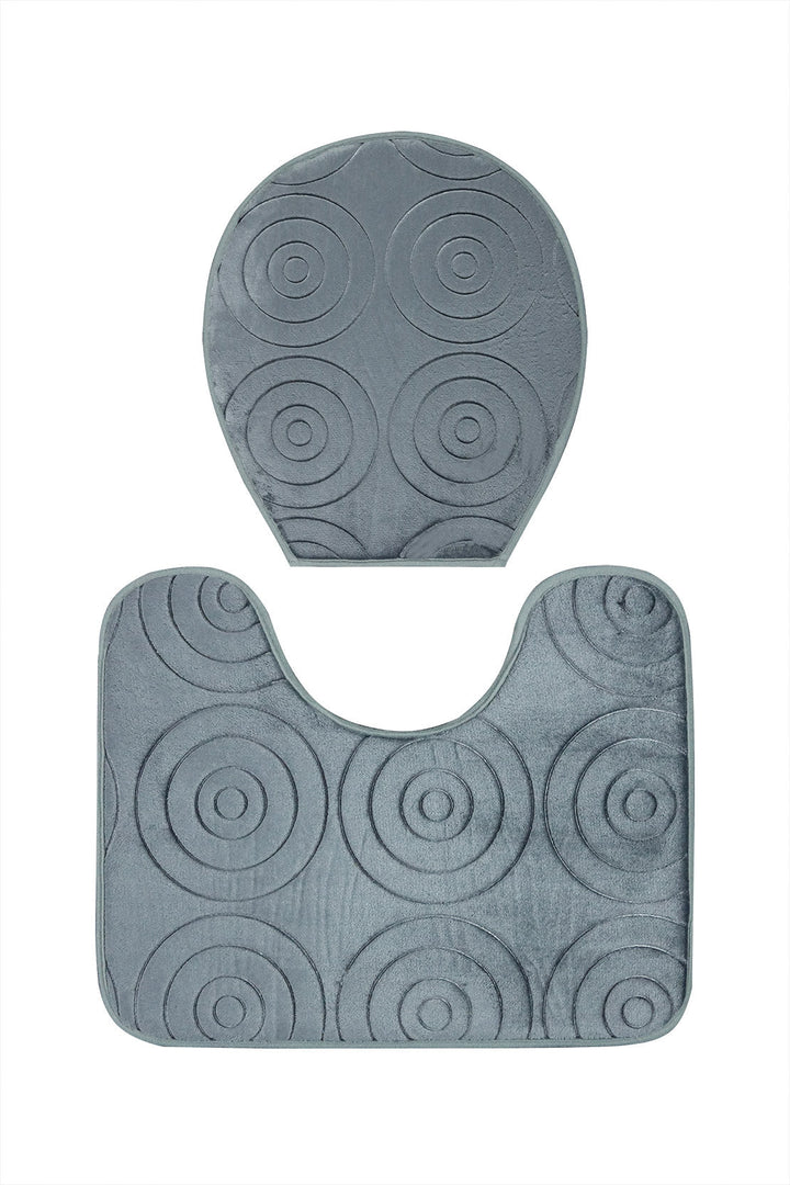 Set of Comfort Bath Mat, Gray - V Surfaces