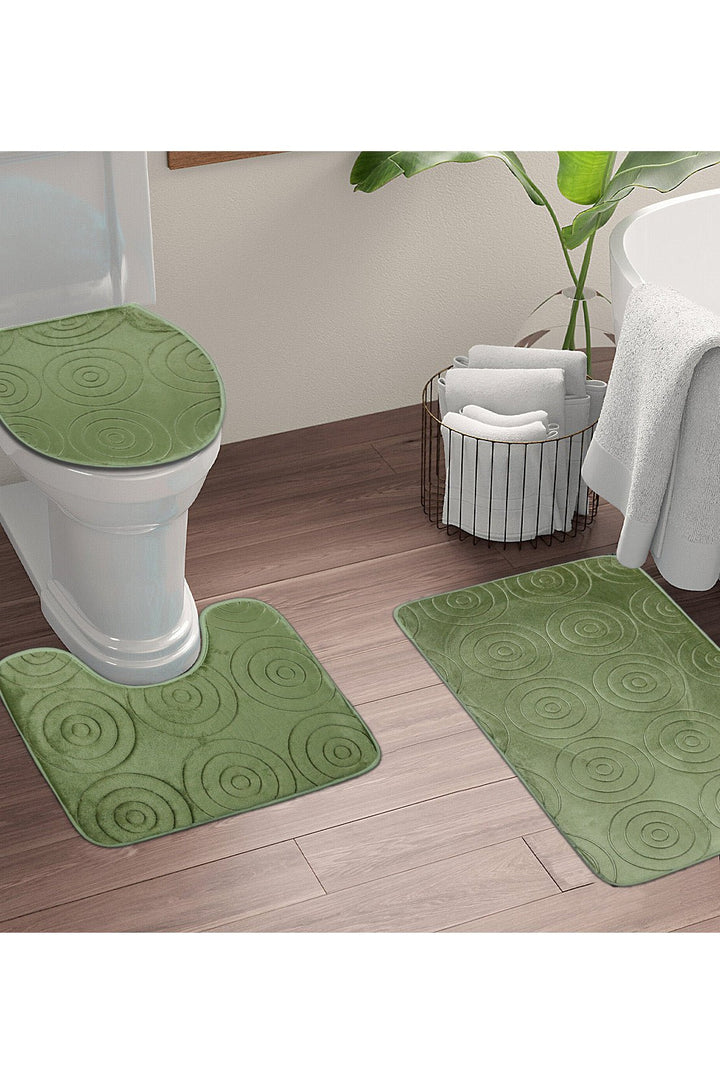 Set of Comfort Bath Mat, Green - V Surfaces