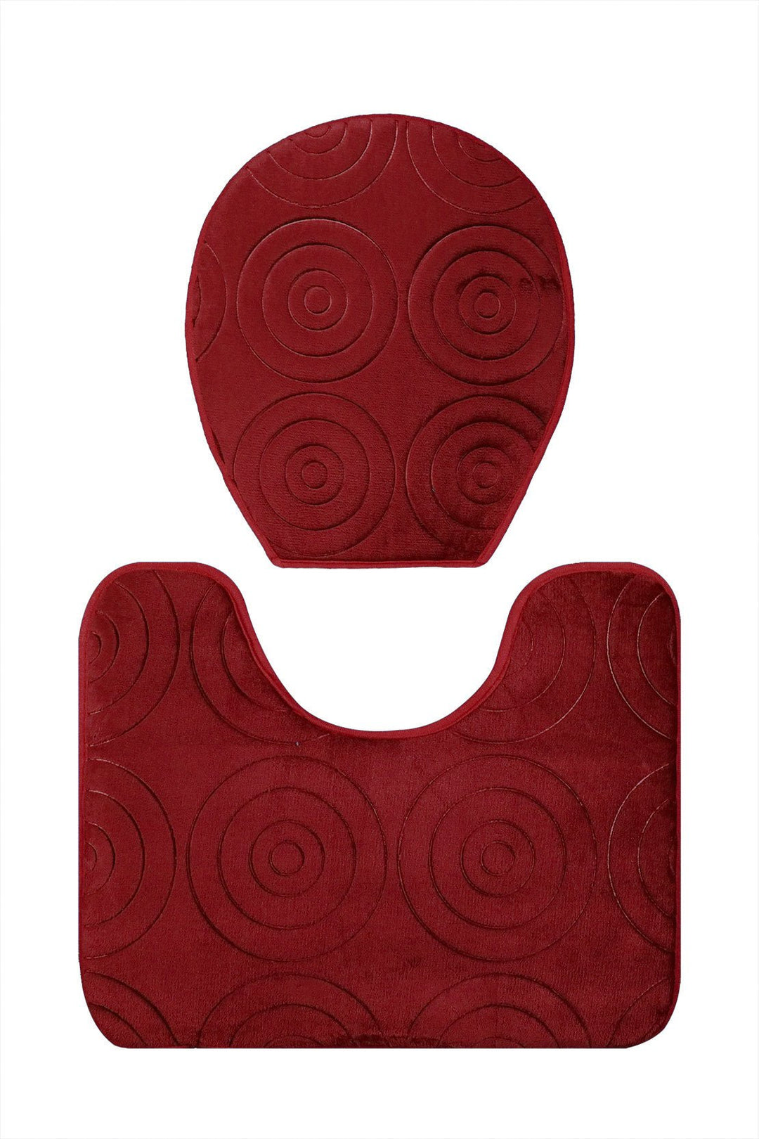 Set of Comfort Bath Mat, Maroon - V Surfaces