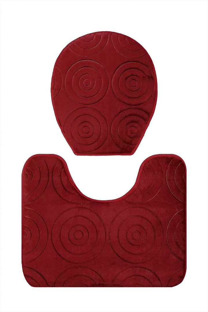 Set of Comfort Bath Mat, Maroon - V Surfaces
