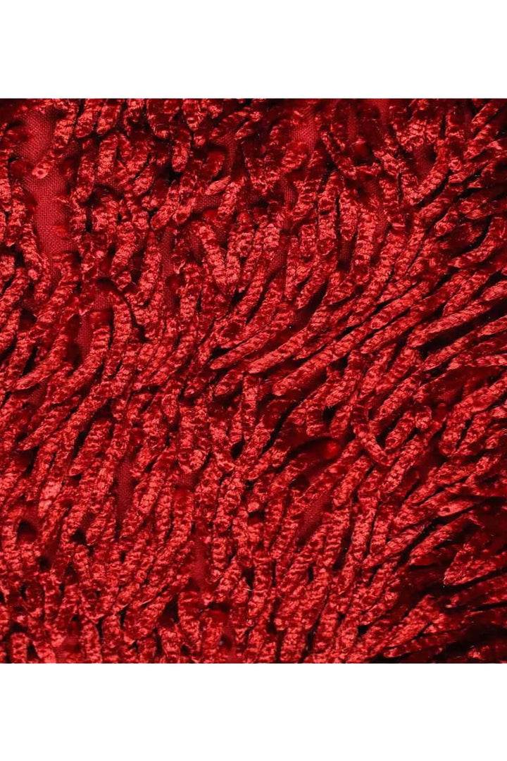 Shiny Micro Fiber Bath Mat, Red - V Surfaces