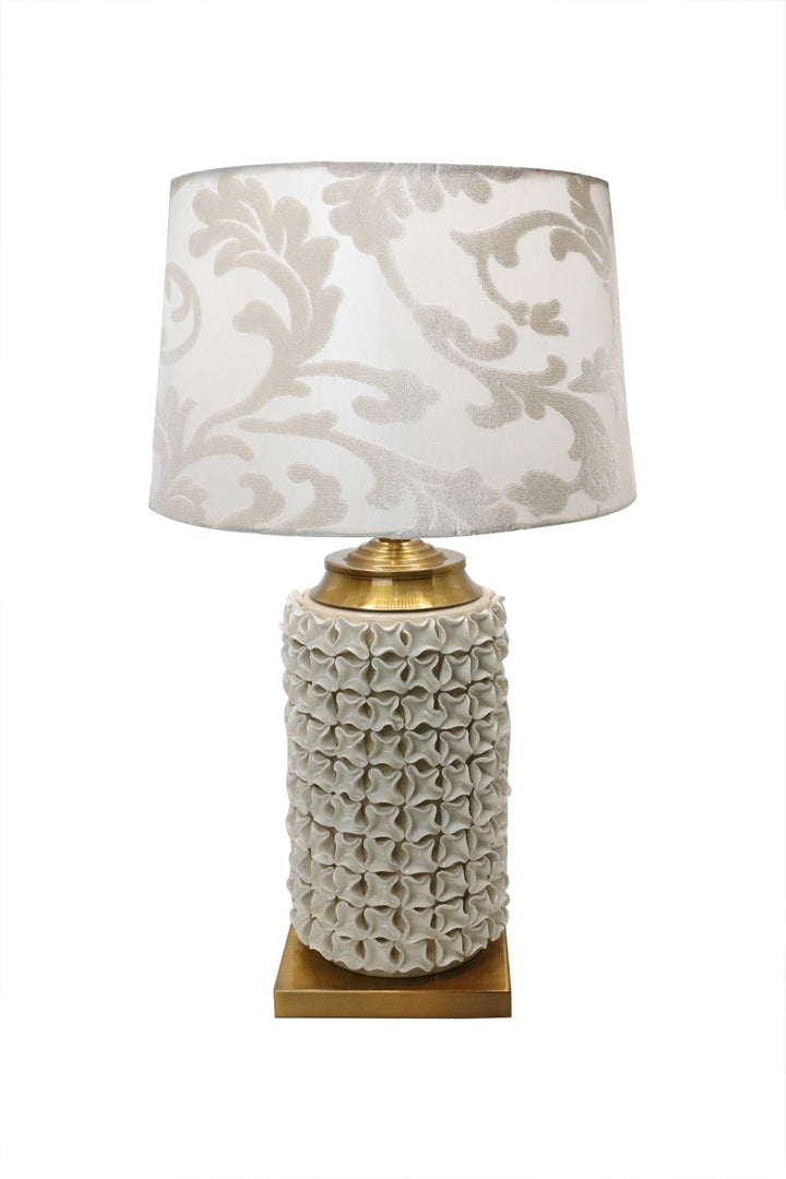 TABLE LAMP FLOWER WITH WHITE DRUM - V Surfaces