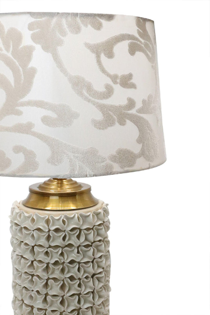TABLE LAMP FLOWER WITH WHITE DRUM - V Surfaces