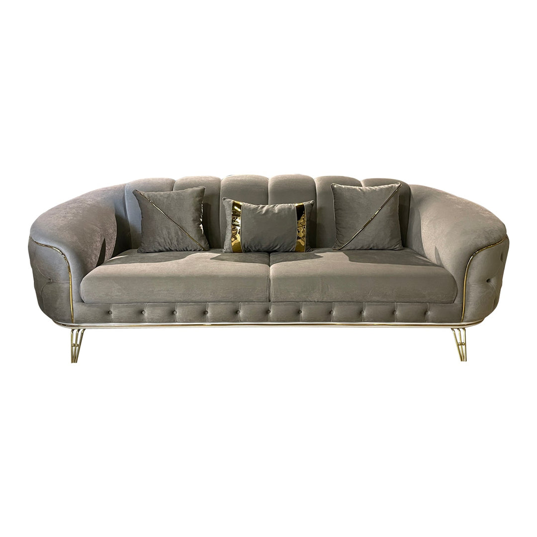 Turkish Arya Sofa, Gray- Transform Your Living Space with Premium Sofa: A Turkish Masterpiece - V Surfaces