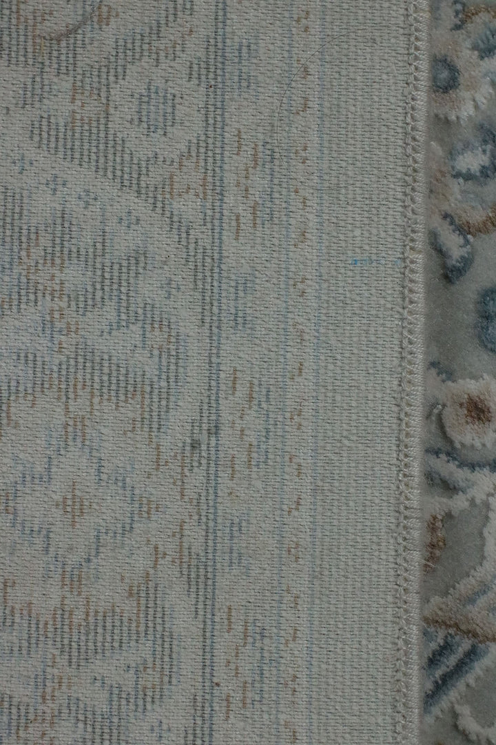 Turkish Bamboo Sajjadeh Janamaz - 2.6 x 3.9 FT - Gray - V Surfaces