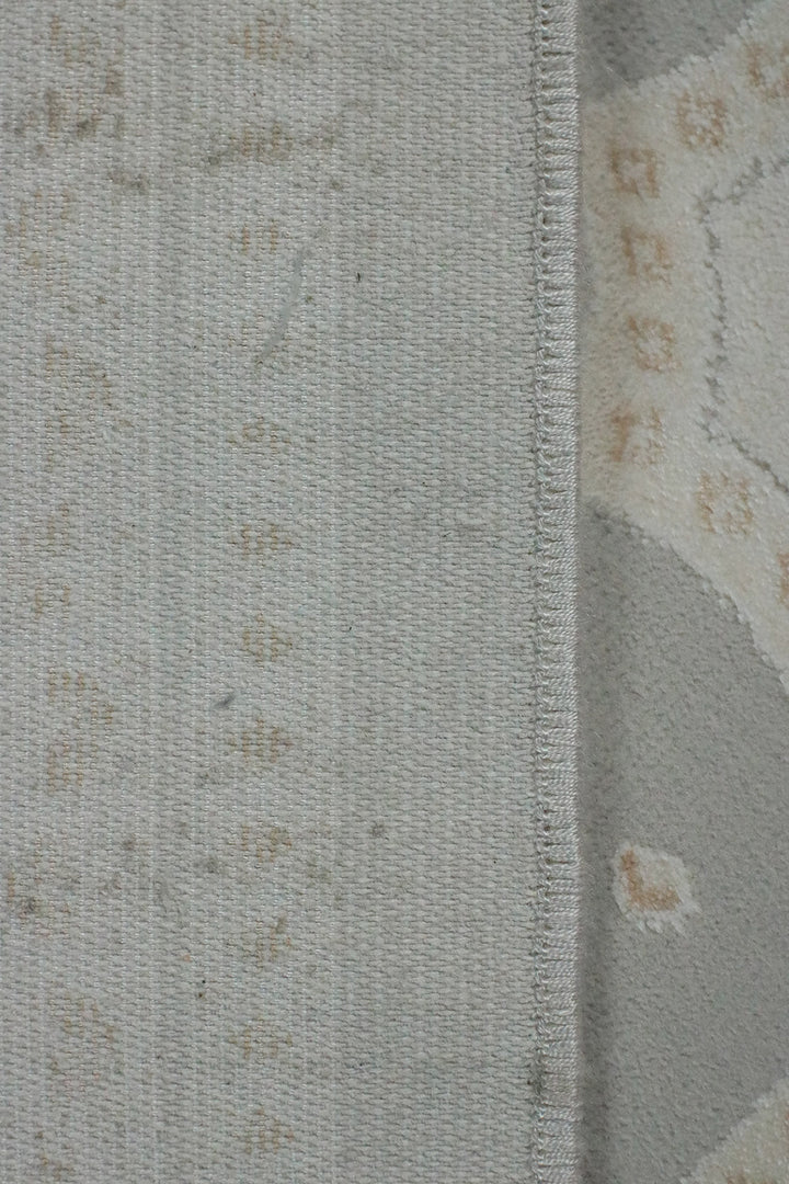 Turkish Bamboo Sajjadeh Janamaz - 2.6 x 3.9 FT - Gray and Beige - V Surfaces