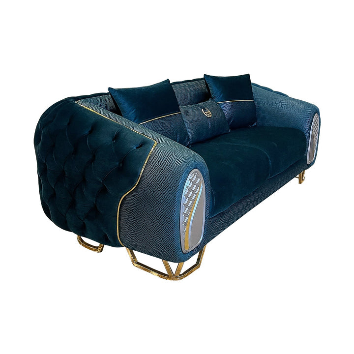 Turkish Diamond Sofa - Green - Transform Your Living Space with Diamond Sofa: A Turkish Masterpiece - V Surfaces