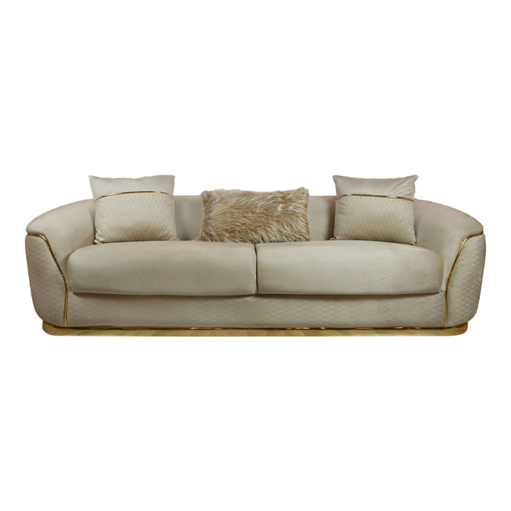 TURKISH DUBAI SOFA, THREE SEATERS & ONE SEATER, BEIGE - V Surfaces