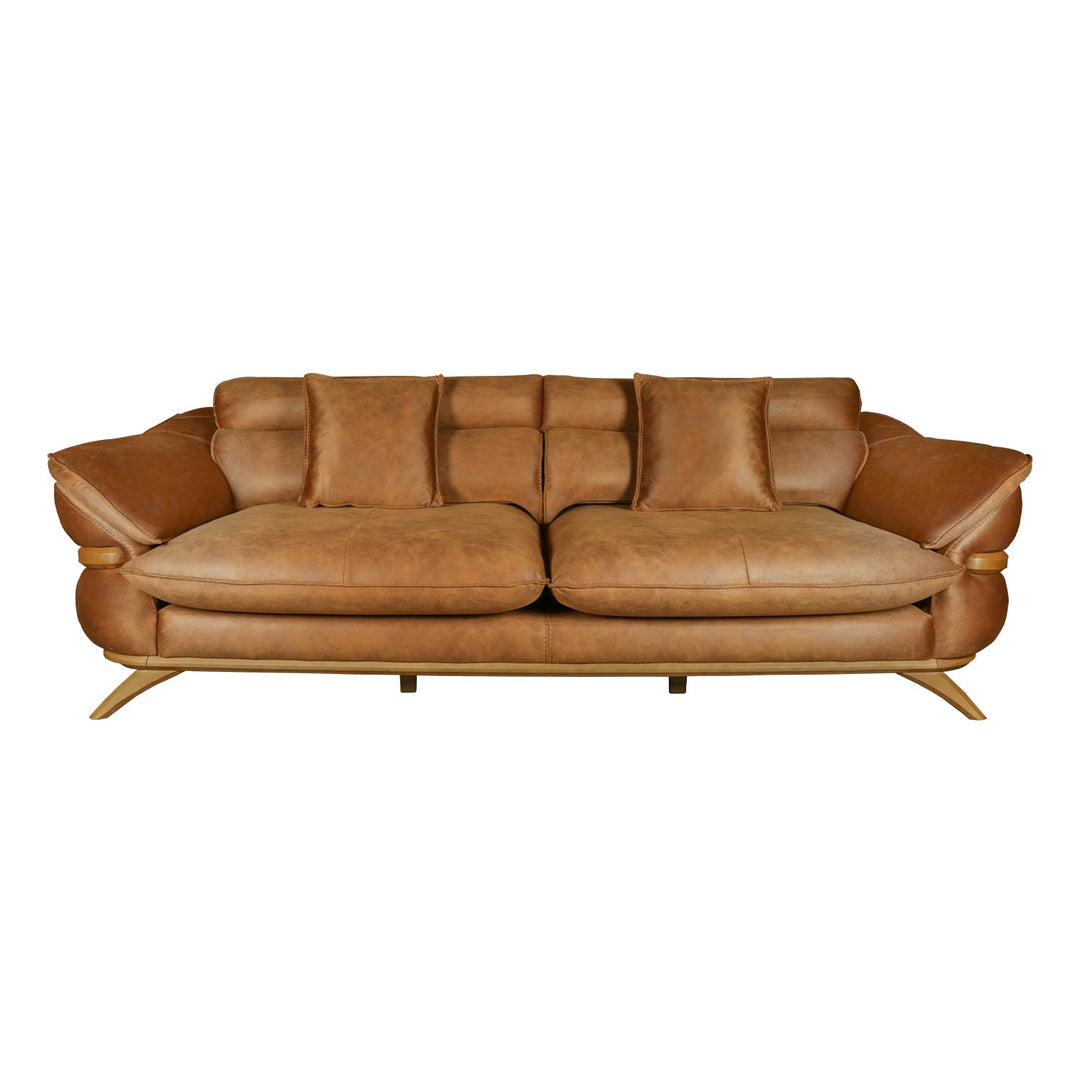 Turkish Focus Sofa, Set of Seven Seater, Brown - V Surfaces