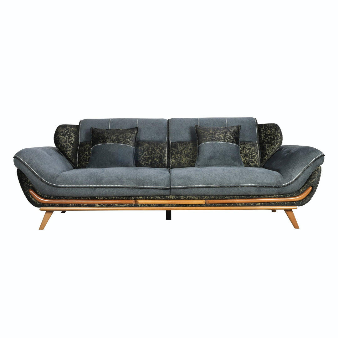 Turkish Fontee Sofa, Set of Eight Seaters, Gray - V Surfaces